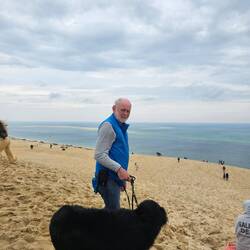Blick aufs Meer von der Düne