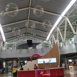 Flugplatz-Bahnhof Jakarta