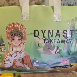 The poshest takeaway bag ever! It was even insulated!