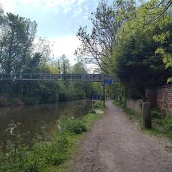 Looking back at Romily Visitor Moorings