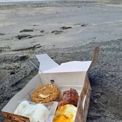 Mittag am Strand