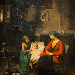 Domenico Induno's "The Substitute of Mom" (1857).