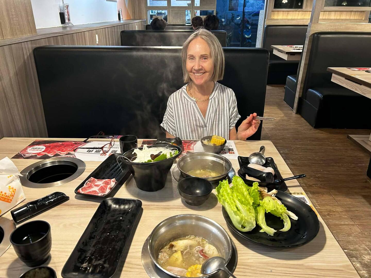 Farewell hot pot dinner with Xue Fang