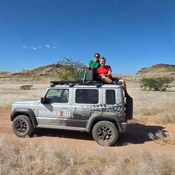 Auf dem Rückweg vom Twyvelfontein Elefant drive