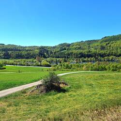 Blick auf den CP, die Wiese links ist jetzt gut gefüllt