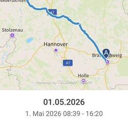 Verbrauch: 500 Wh = 15 Cent und ein Fleischsalatbrötchen für die 142 km