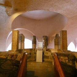 Balcony remains, part of medieval castle palace
