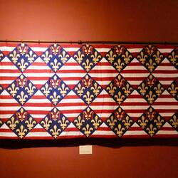 Replica of the Angevin arms textile