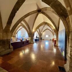 Gothic hall, part of medieval castle palace