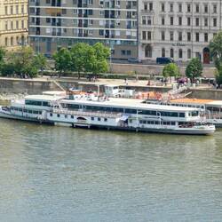 This is our Danube tour boat - the Gróf Széchenyi