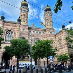 Grand Synagogue - unfortunately closed but we ate our chimney cakes just outside