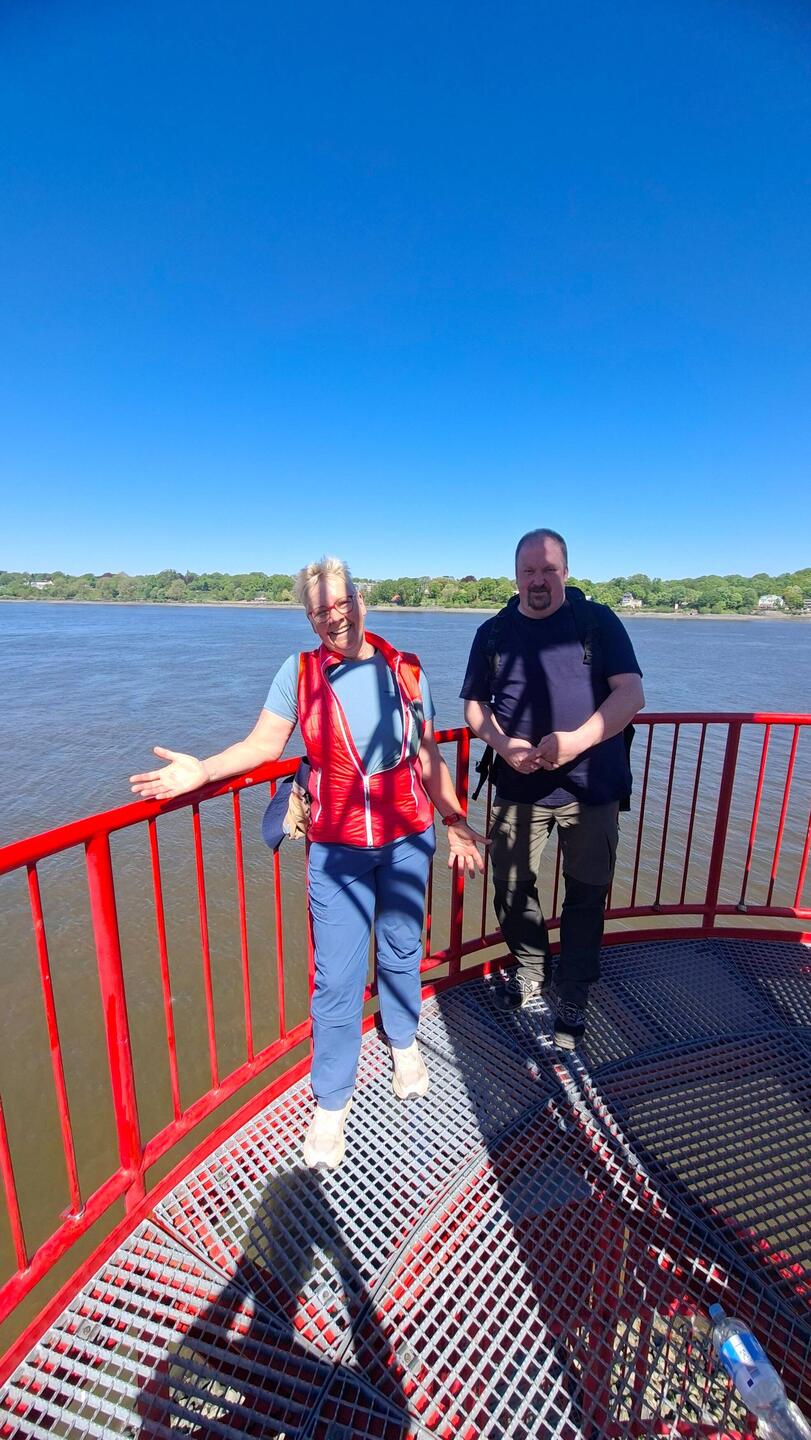 Aussichtsturm an der Elbe