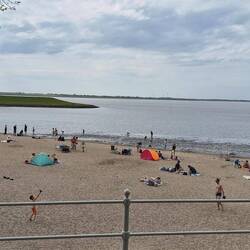 Erster Blick auf die Nordsee