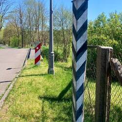 Ehemalige Grenzsäule zwischen Preußen und Sachsen, hier war die Dahme Grenzfluss