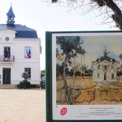 Town hall and van goghs painting
