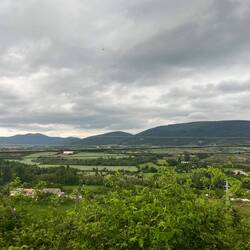 View leaving Jaca on the Camino
