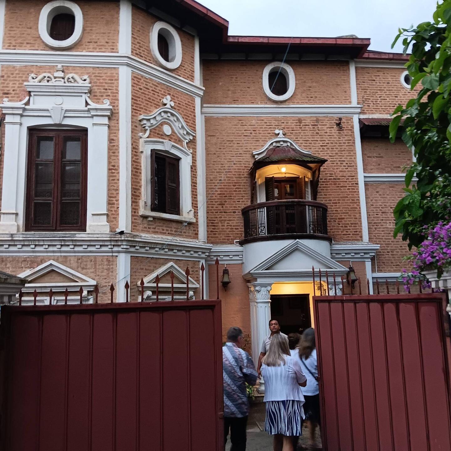 The "mansion" where we had a religion discussion and dinner