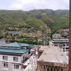 A view across the city of Timphu, pop. 100,000