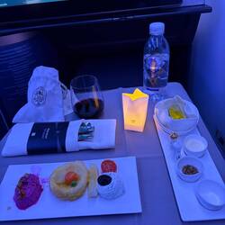 Candlelit dinner, first course!