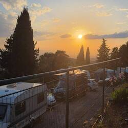 Abendstimmung auf dem Campingplatz