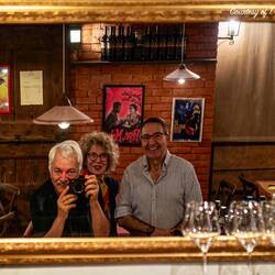 Mui, with Tanıl & Nazan, at Osteria Angolo degli Orefici — Bologna, Italy.