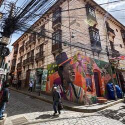 The street art in La Paz is incredible