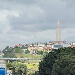 Blick zur Christo Statue, insgesamt 110m hoch