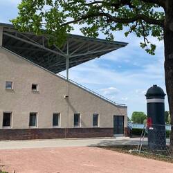 Tribünen an der Regattastrecke Grünau