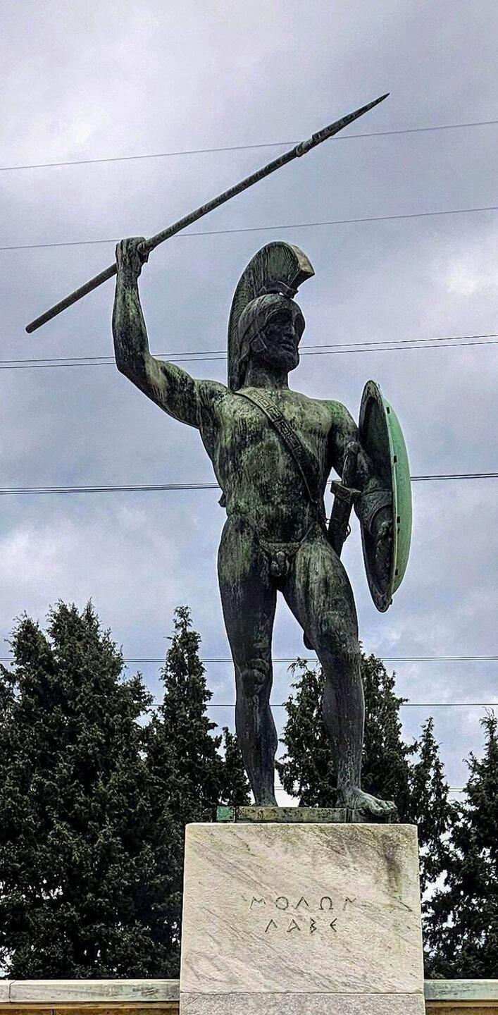 Leonidas-Denkmal - Schlacht bei den Thermopylae