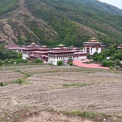 The central government palace.  Half secular.  Half religion.