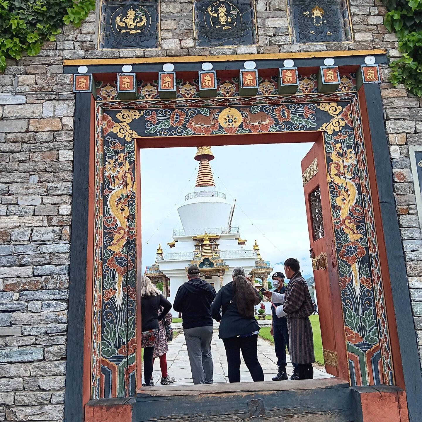 The entrance to National Monument Chorten