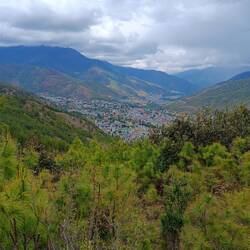 A view of the valley from the trail.