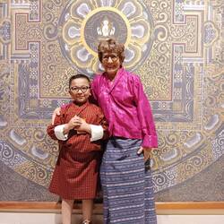 Anna's student guest, five yo Muksa