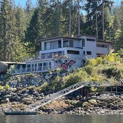 Interesting mural on this Earls Cove home.