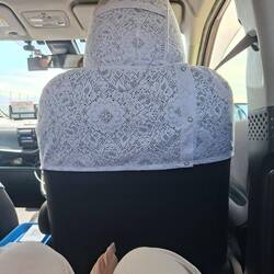 Verhüterli im Taxi - von der 100jährigen Oma selbst gehäkelt 😉
