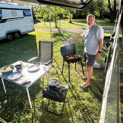 typisches Camperabendessen