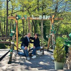 Die Liebesbrücke in Jajce passt zu uns....etwas in die Jahre gekommen.