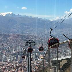 View from the teleférico, La Paz's metro system
