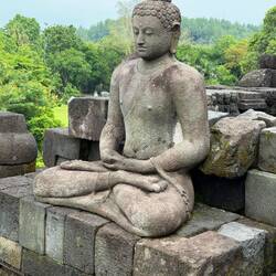 Tempel Borobudur, 504 Buddhas im Lotussitz