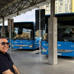 Ready to get on bus 333 for the next leg of today's trip — Ravenna Autostazione.