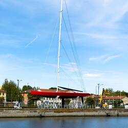 "Il Moro di Venezia III" ... one of the boats built for the America's Cup challenge — Ravenna, Italy