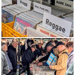 Flohmarkt für Tonträger aller Art aus längst vergangenen Zeiten
