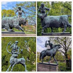 Skulpturen im Park mit hoch erotischer Symbolik