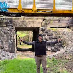 So surprised the train went over us