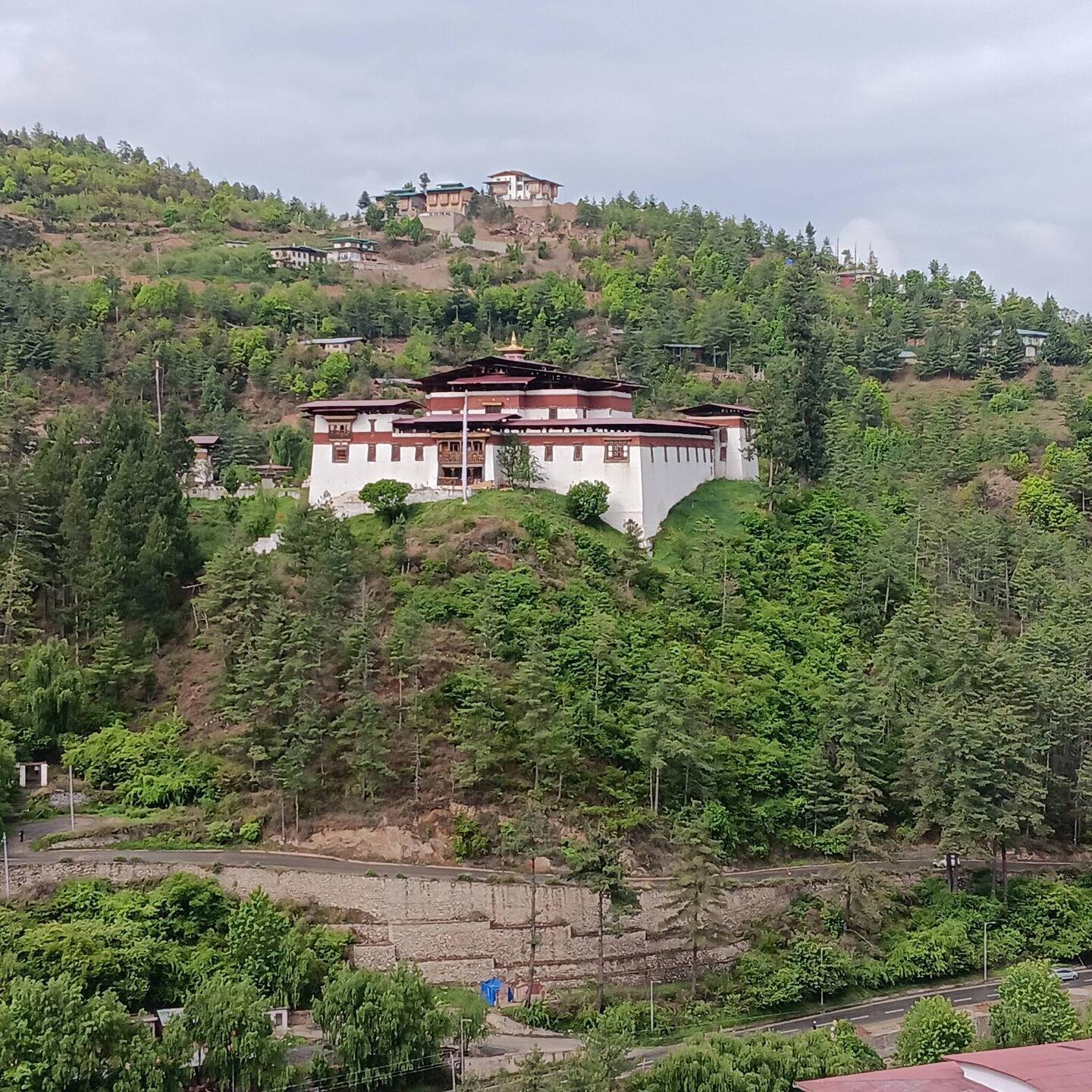The oldest Dzong (fortress) in Bhutan. Near Timphu.
