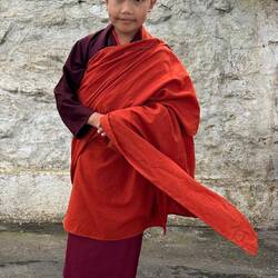 This eight year old girl was new to the nunnery life - a life she probably cannot exit.