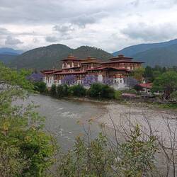 The Dzong (fortress) of Punakha. It was the seat of government in Bhutan until 1955.