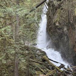 Waterfall that Bill and Mike hiked up to. Bill took this photo.