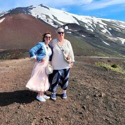 At the crater on Mount Etna