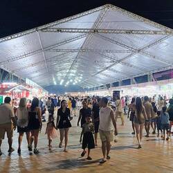 Foodhall voor de feestdag